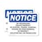 Signmission No Trespassing Private Property No Hunting OSHA Notice Sign, Vinyl Decal, 7in W x 5in L, 2PK OS-2PACK-NS-D-57-L-14972 - alternate 1